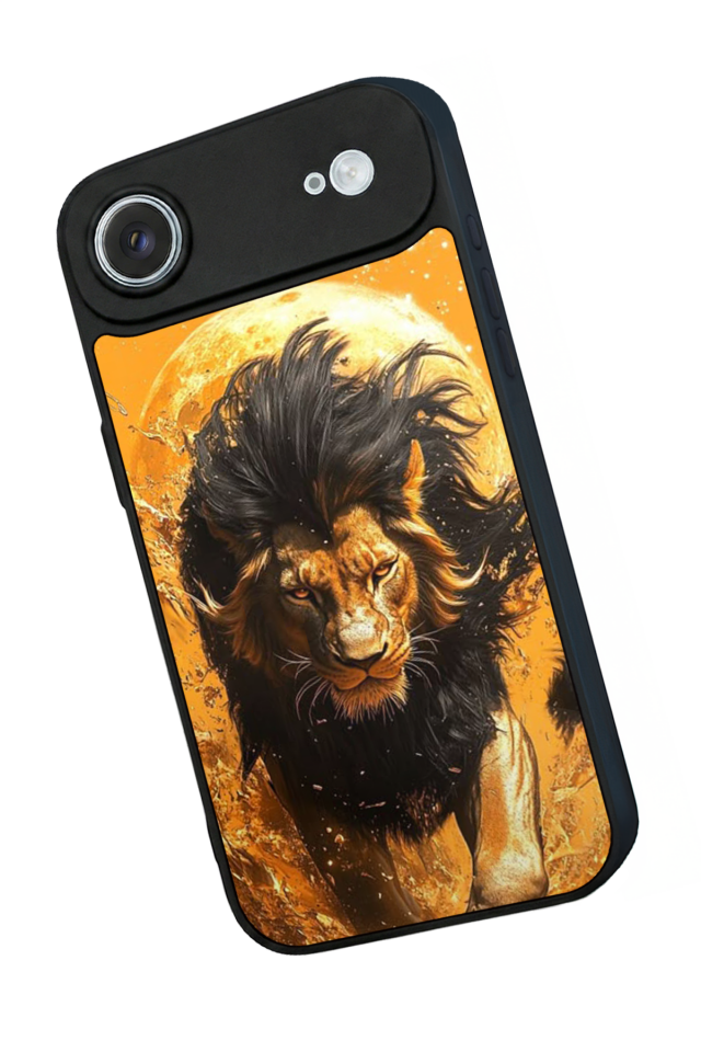 iPhone 17 Air Uyumlu Aslan Tasarımlı Glossy Premium Kılıf
