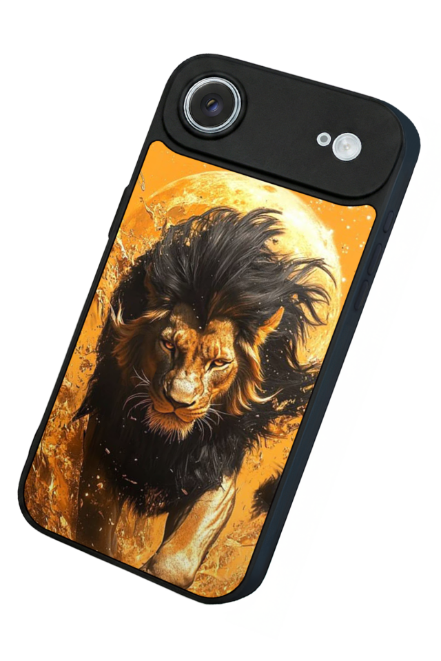 iPhone 17 Air Uyumlu Aslan Tasarımlı Glossy Premium Kılıf