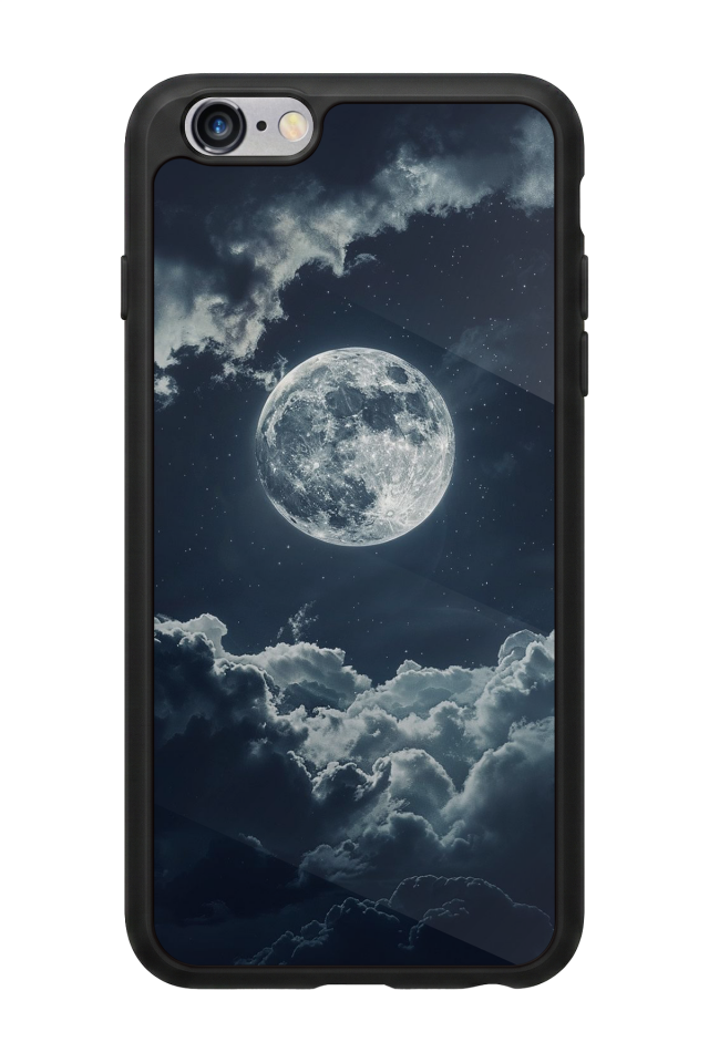 iPhone 6 Plus Uyumlu Ay Tasarımlı Glossy Premium Kılıf