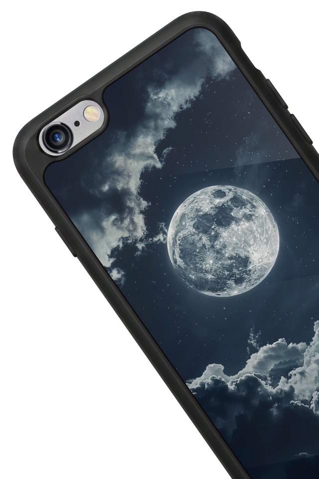 iPhone 6 Plus Uyumlu Ay Tasarımlı Glossy Premium Kılıf
