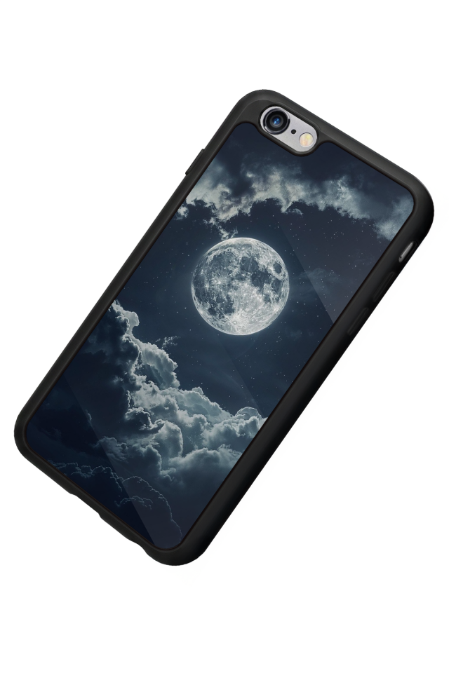 iPhone 6 Plus Uyumlu Ay Tasarımlı Glossy Premium Kılıf
