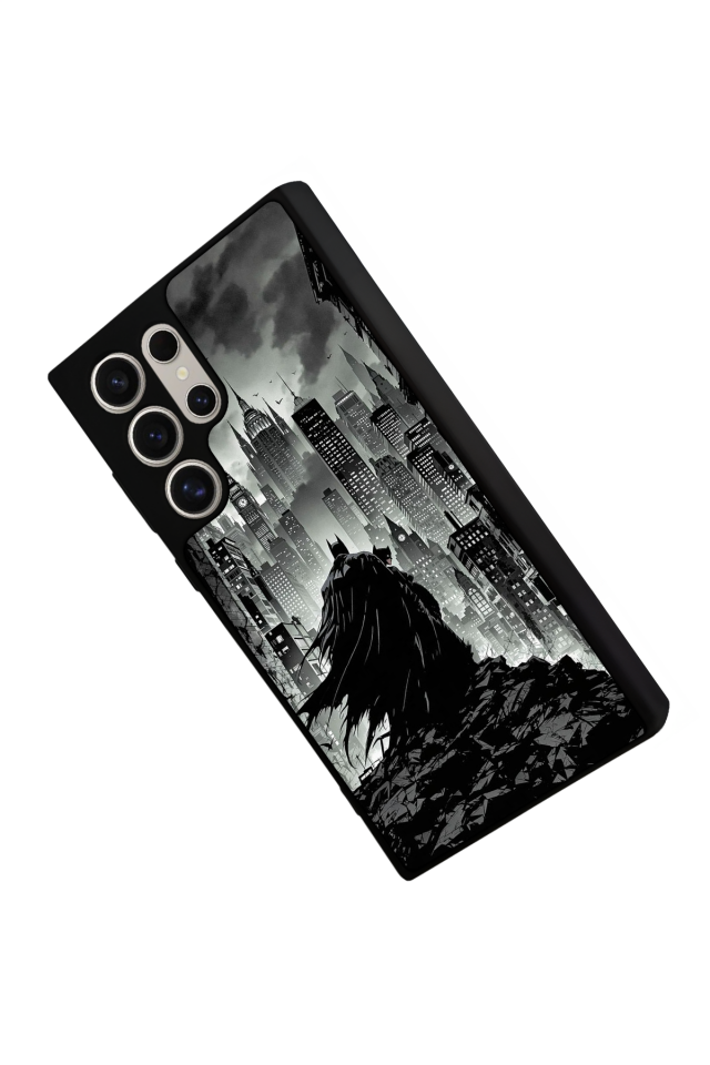 Samsung Galaxy S22 Ultra Uyumlu Batman Tasarımlı Glossy Premium Kılıf