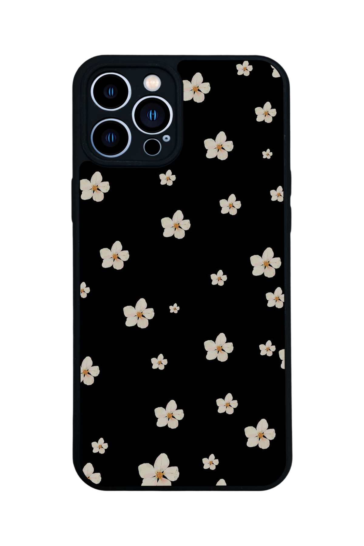 iPhone 13 Pro Max Uyumlu Cicek Tasarımlı Glossy Premium Kılıf