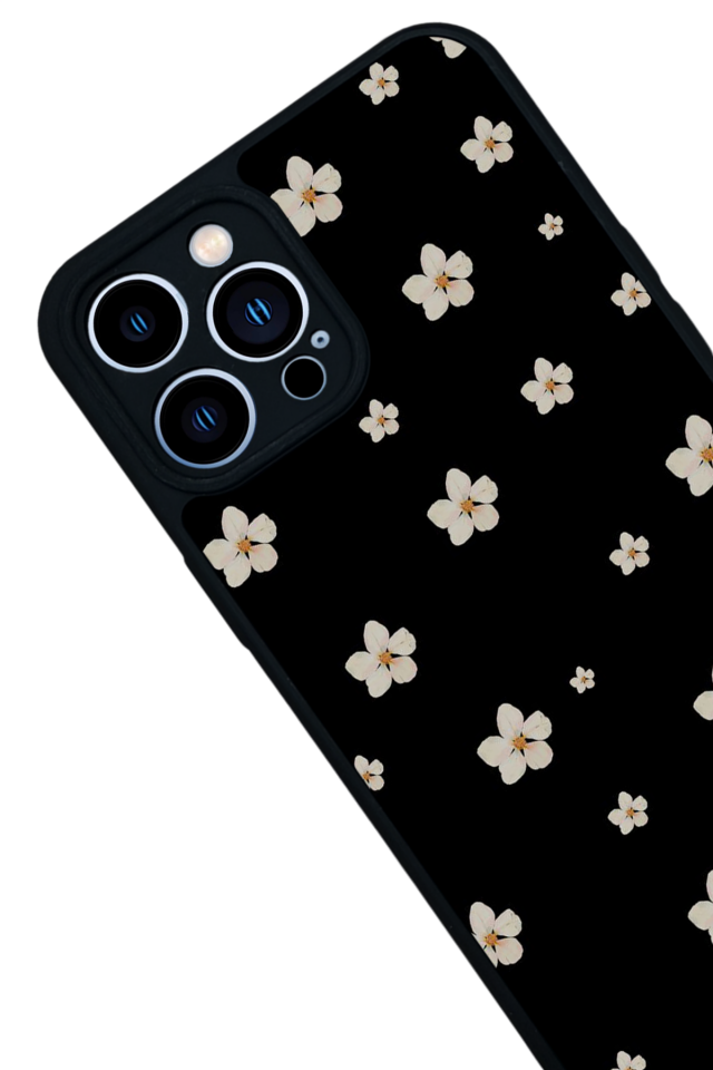 iPhone 13 Pro Max Uyumlu Cicek Tasarımlı Glossy Premium Kılıf