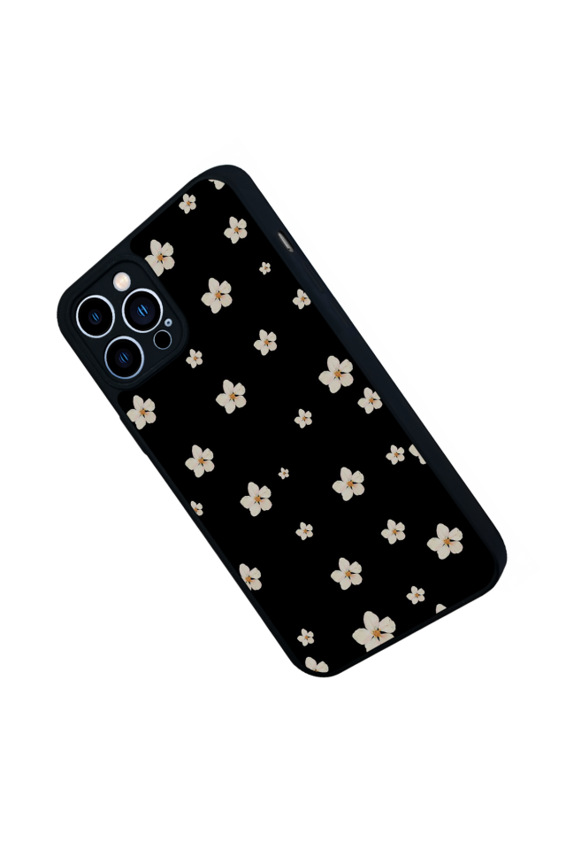 iPhone 13 Pro Max Uyumlu Cicek Tasarımlı Glossy Premium Kılıf