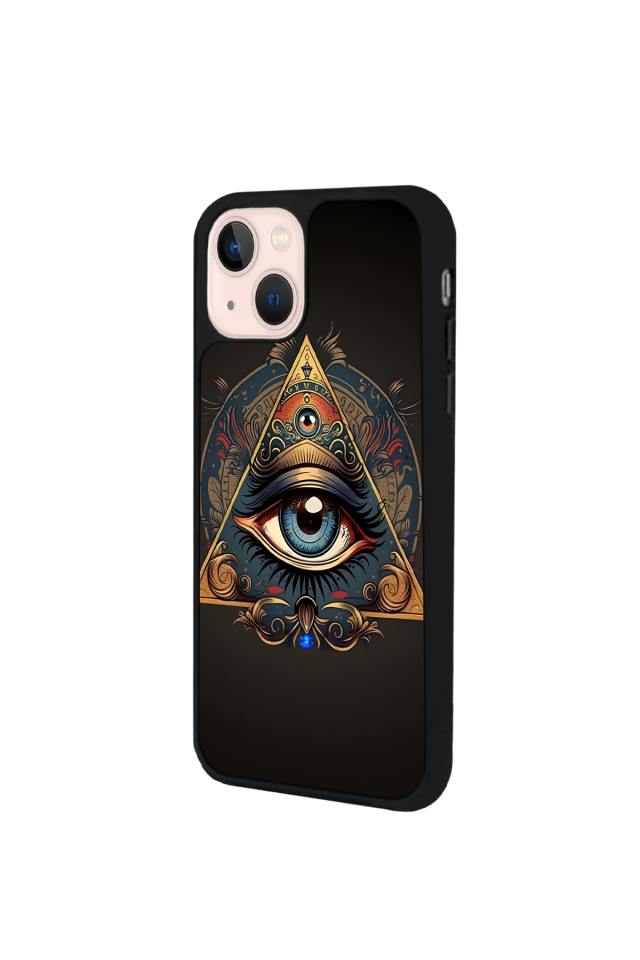 iPhone 13 Mini Uyumlu Göz Tasarımlı Glossy Premium Kılıf