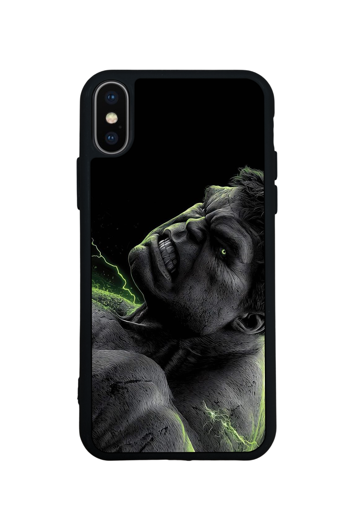 iPhone X/ XS Uyumlu Hulk Tasarımlı Glossy Premium Kılıf