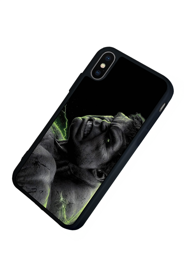 iPhone X/ XS Uyumlu Hulk Tasarımlı Glossy Premium Kılıf