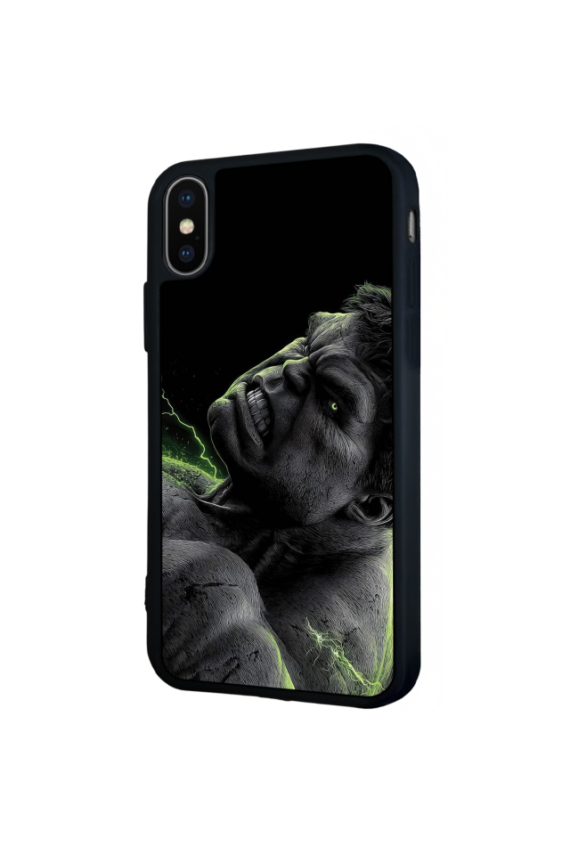 iPhone X/ XS Uyumlu Hulk Tasarımlı Glossy Premium Kılıf