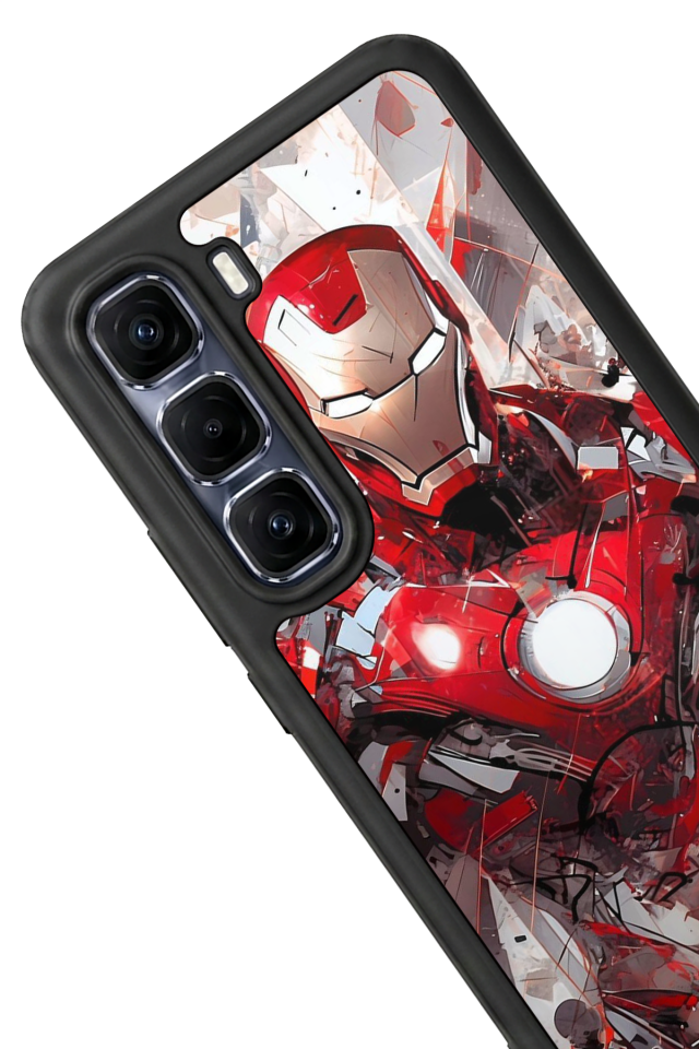 Infinix Hot 60 Pro Plus Uyumlu Iron Man ( Demir Adam ) Tasarımlı Glossy Premium Kılıf