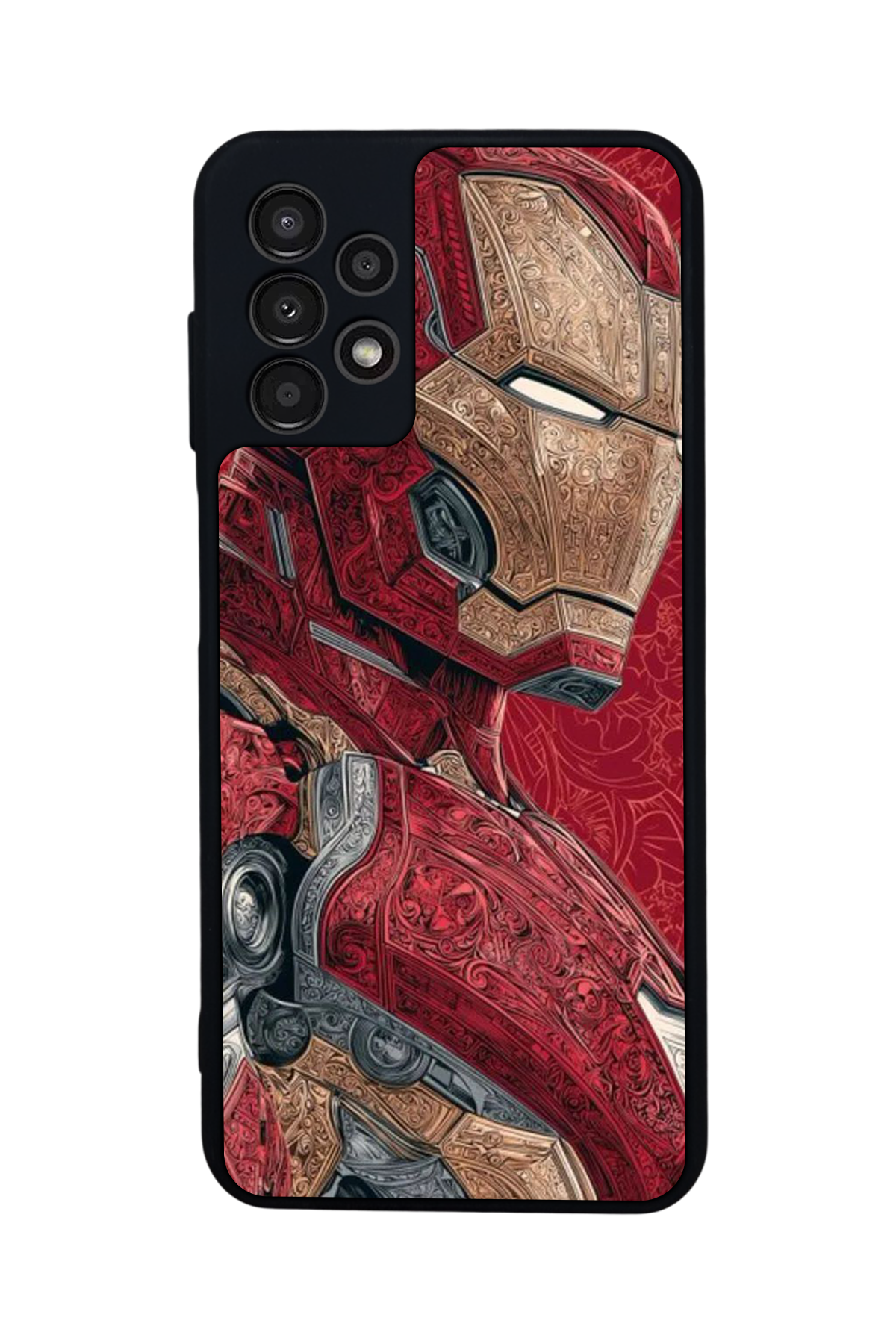 Samsung Galaxy A23 Uyumlu  Iron Man ( Demir Adam ) Tasarımlı Glossy Premium Kılıf