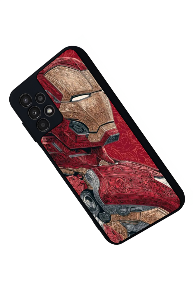 Samsung Galaxy A23 Uyumlu  Iron Man ( Demir Adam ) Tasarımlı Glossy Premium Kılıf