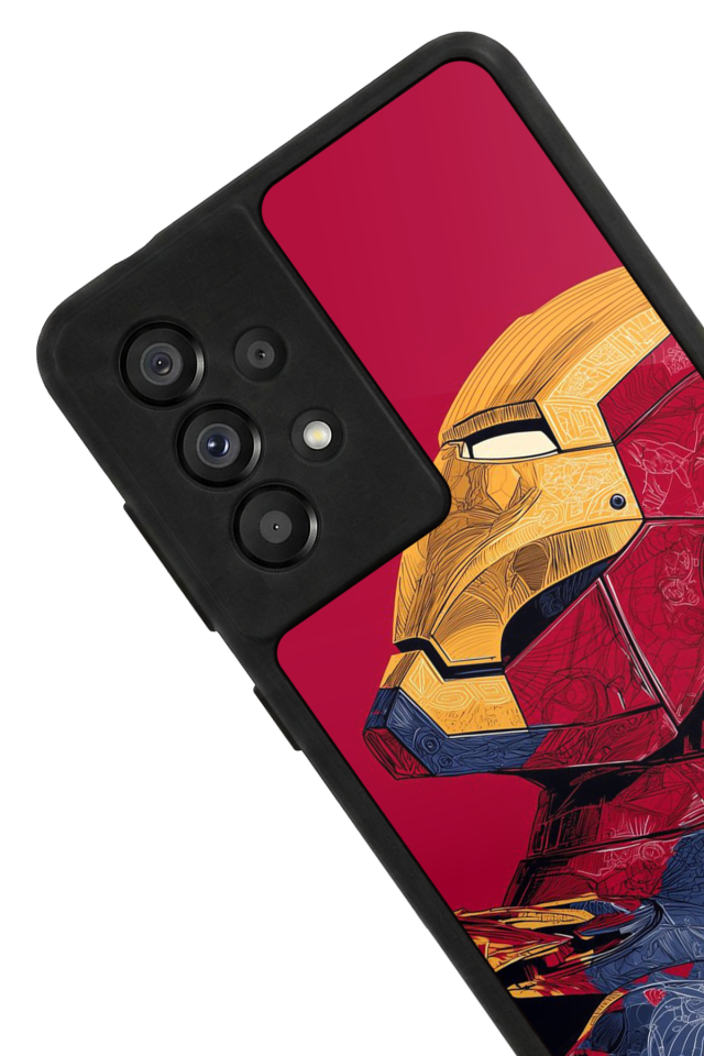 Samsung Galaxy A73 Uyumlu  Iron Man ( Demir Adam ) Tasarımlı Glossy Premium Kılıf