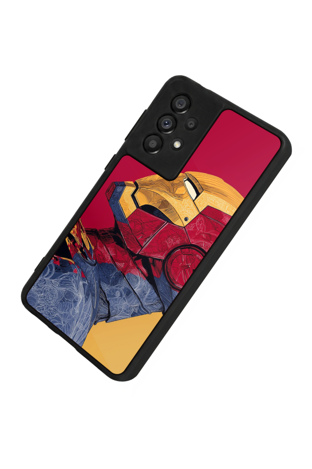 Samsung Galaxy A73 Uyumlu  Iron Man ( Demir Adam ) Tasarımlı Glossy Premium Kılıf