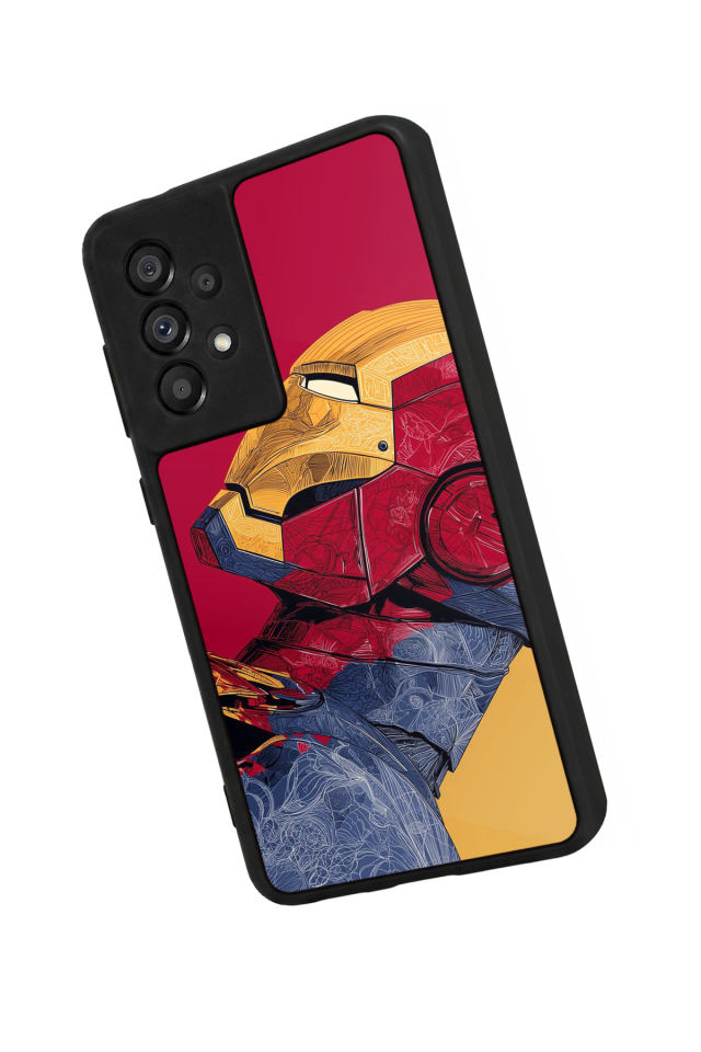 Samsung Galaxy A73 Uyumlu  Iron Man ( Demir Adam ) Tasarımlı Glossy Premium Kılıf