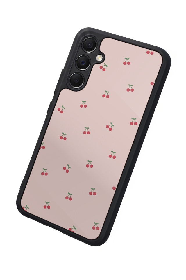 Samsung Galaxy M34 Uyumlu Kiraz Tasarımlı Glossy Premium Kılıf