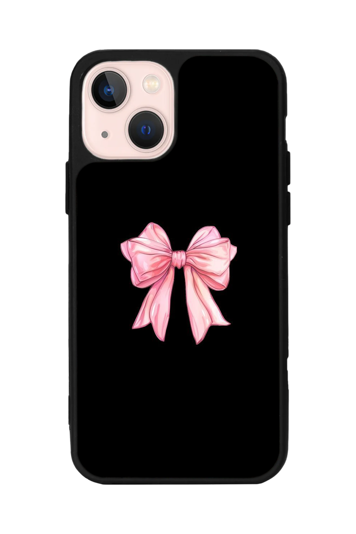 iPhone 15 Uyumlu Kurdele Tasarımlı Glossy Premium Kılıf