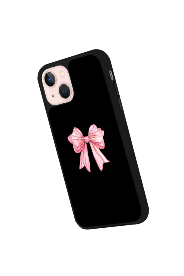 iPhone 15 Uyumlu Kurdele Tasarımlı Glossy Premium Kılıf