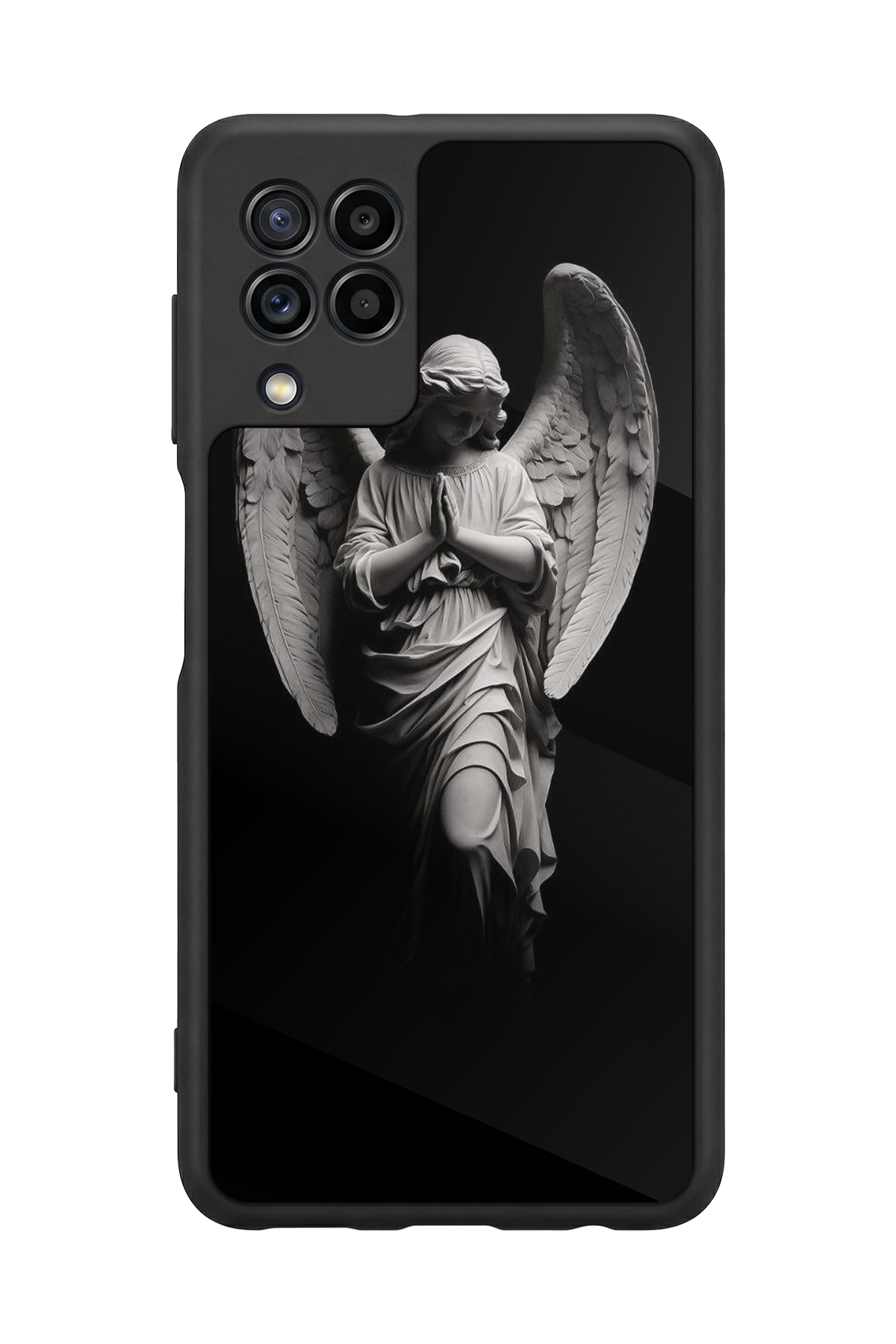 Samsung Galaxy M22 Uyumlu Melek Tasarımlı Glossy Premium Kılıf