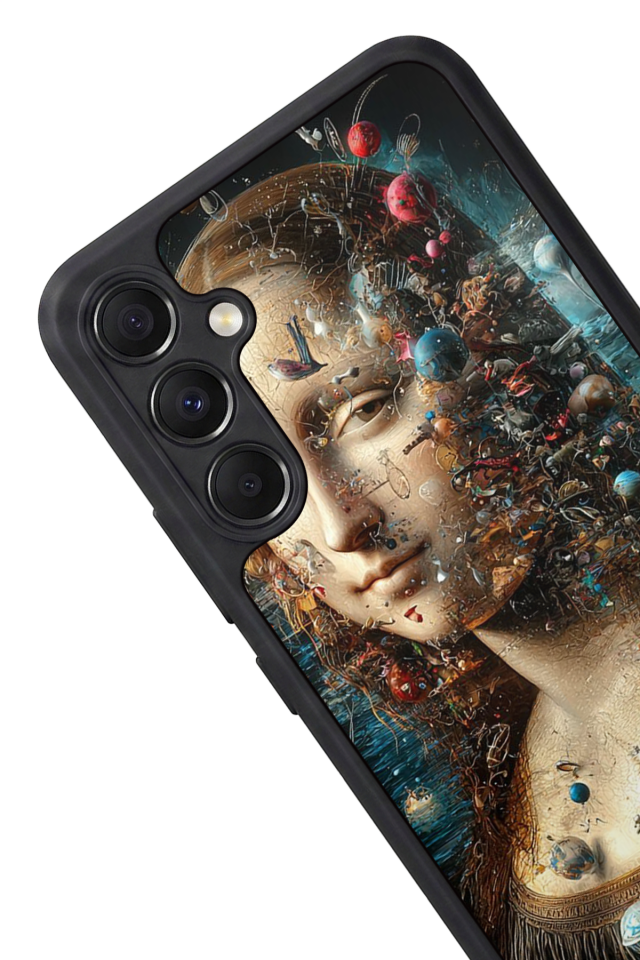 Samsung Galaxy A34 Uyumlu Monalisa Tasarımlı Glossy Premium Kılıf