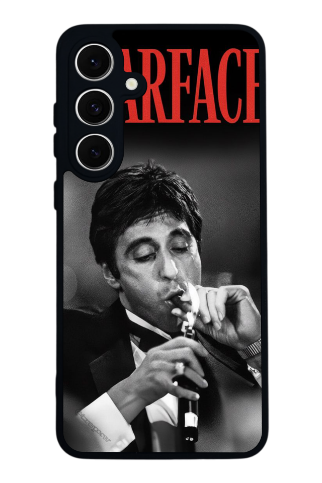 Samsung Galaxy S24 FE Uyumlu Scarface Tasarımlı Glossy Premium Kılıf