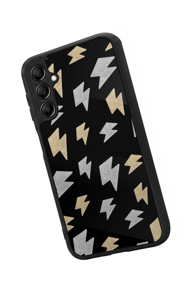 Samsung Galaxy A14 Uyumlu Simsek Tasarımlı Glossy Premium Kılıf