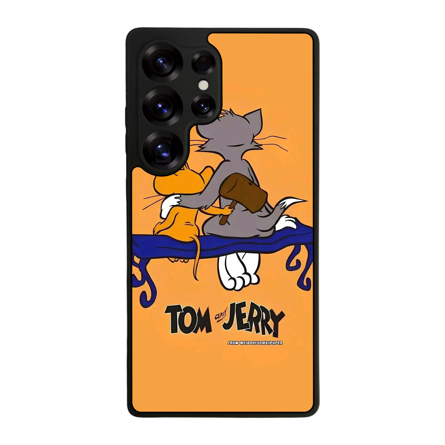 Samsung Galaxy S25 Ultra Uyumlu Tom And Jerry Tasarımlı Glossy Premium Kılıf
