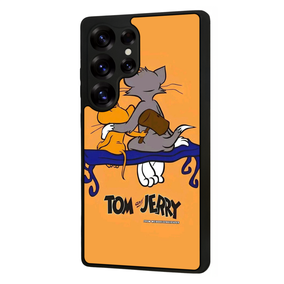 Samsung Galaxy S25 Ultra Uyumlu Tom And Jerry Tasarımlı Glossy Premium Kılıf