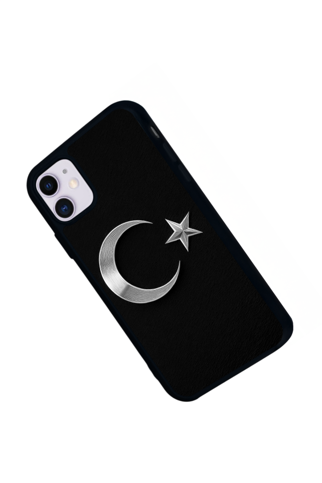 iPhone 11 Uyumlu Türk Bayragi Tasarımlı Glossy Premium Kılıf