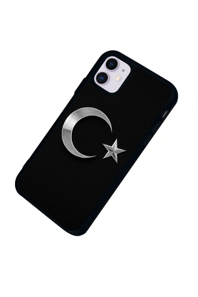 iPhone 11 Uyumlu Türk Bayragi Tasarımlı Glossy Premium Kılıf