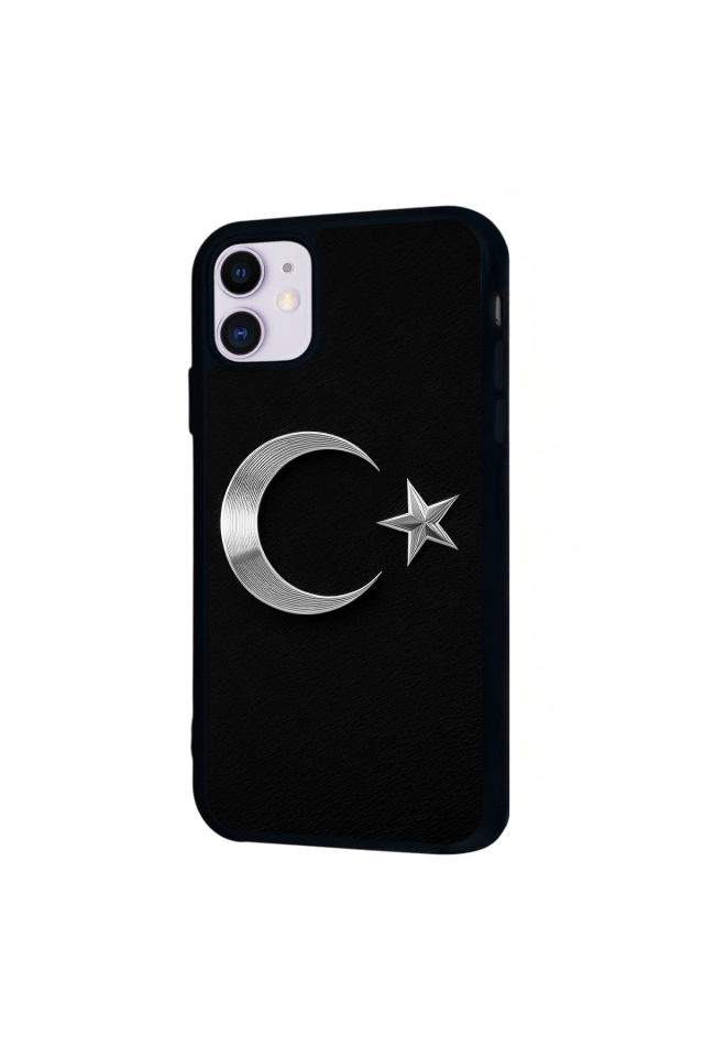 iPhone 11 Uyumlu Türk Bayragi Tasarımlı Glossy Premium Kılıf