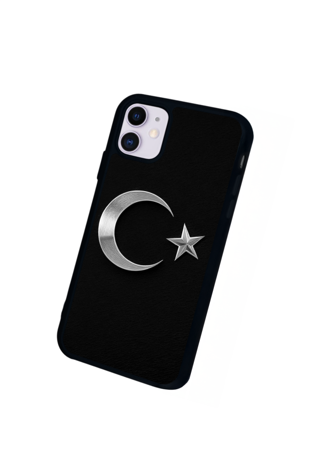 iPhone 11 Uyumlu Türk Bayragi Tasarımlı Glossy Premium Kılıf