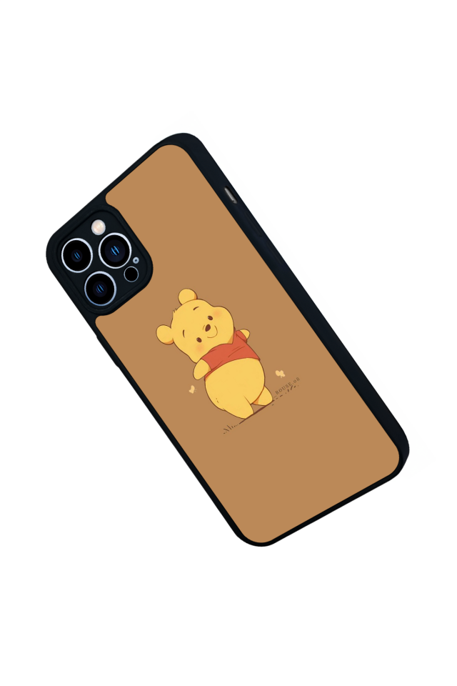 iPhone 12 Pro Max Uyumlu Winnie Tasarımlı Glossy Premium Kılıf