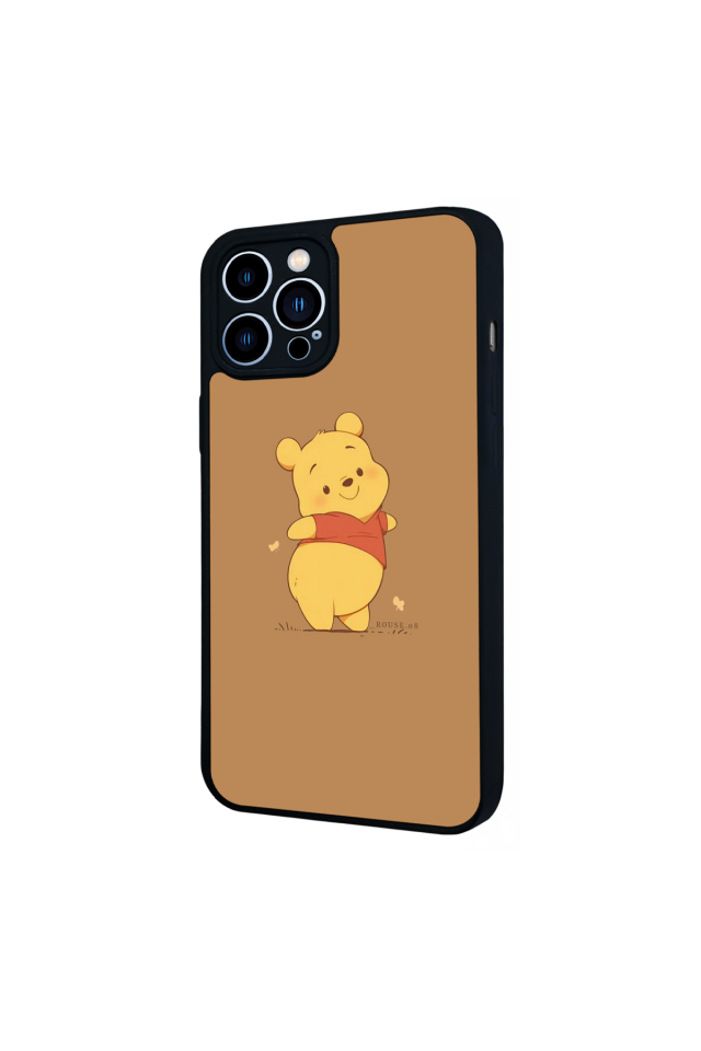 iPhone 12 Pro Max Uyumlu Winnie Tasarımlı Glossy Premium Kılıf