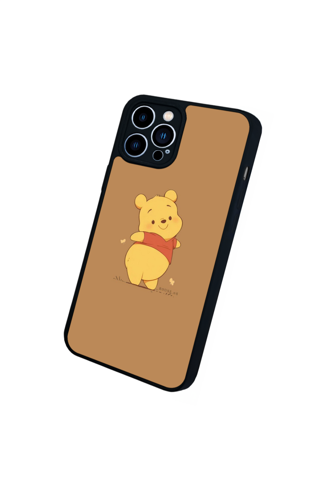 iPhone 12 Pro Max Uyumlu Winnie Tasarımlı Glossy Premium Kılıf