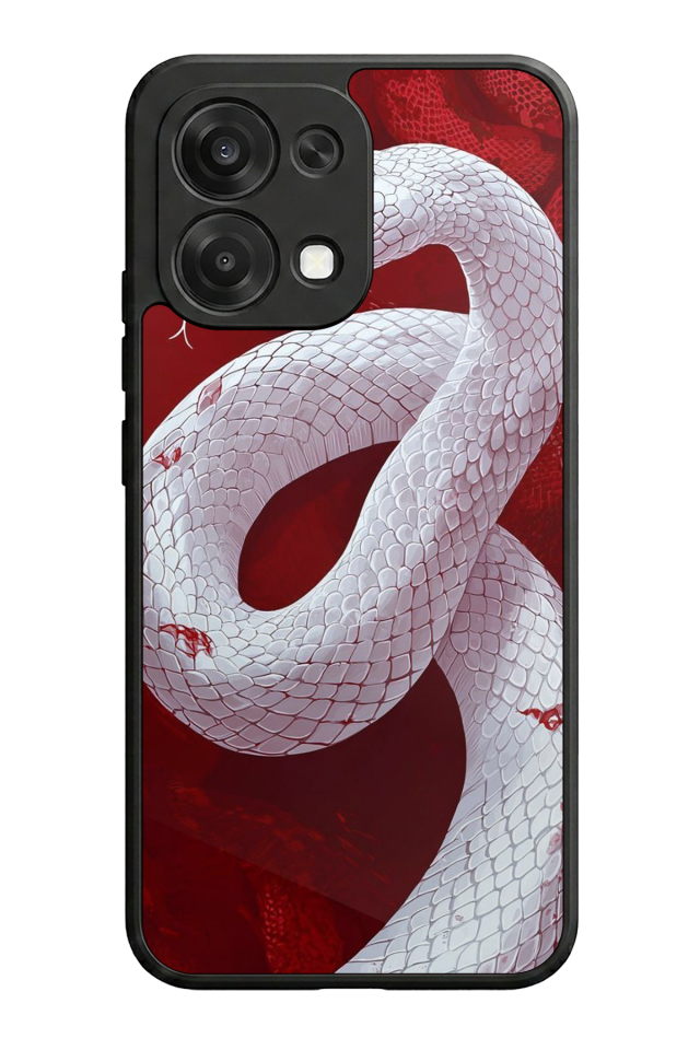 Oppo A6 Pro Uyumlu Yılan Tasarımlı Glossy Premium Kılıf