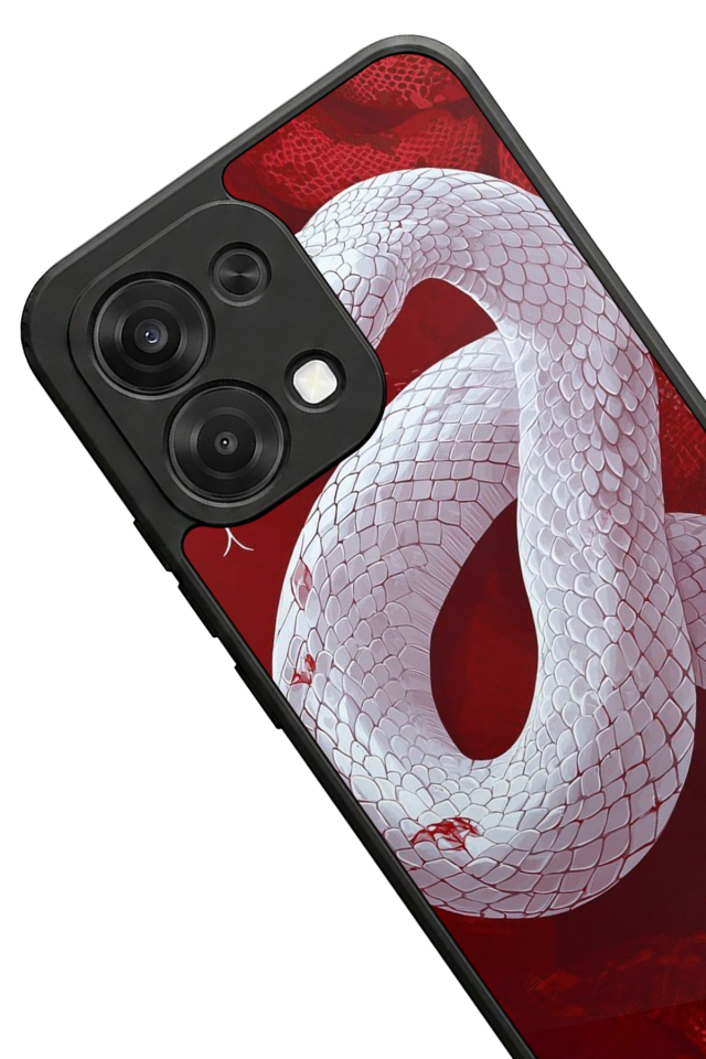 Oppo A6 Pro Uyumlu Yılan Tasarımlı Glossy Premium Kılıf
