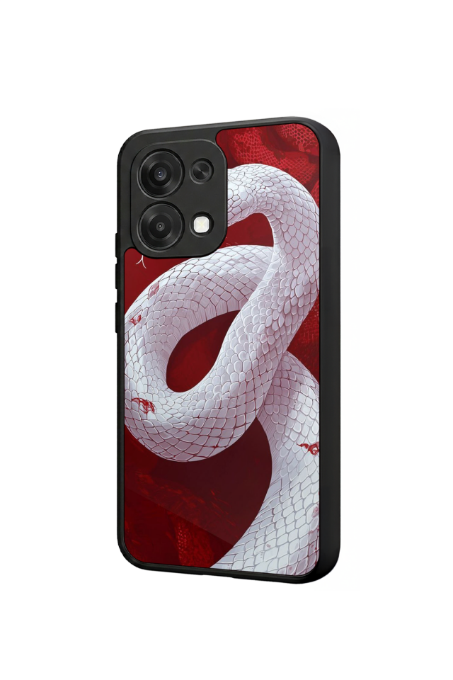 Oppo A6 Pro Uyumlu Yılan Tasarımlı Glossy Premium Kılıf
