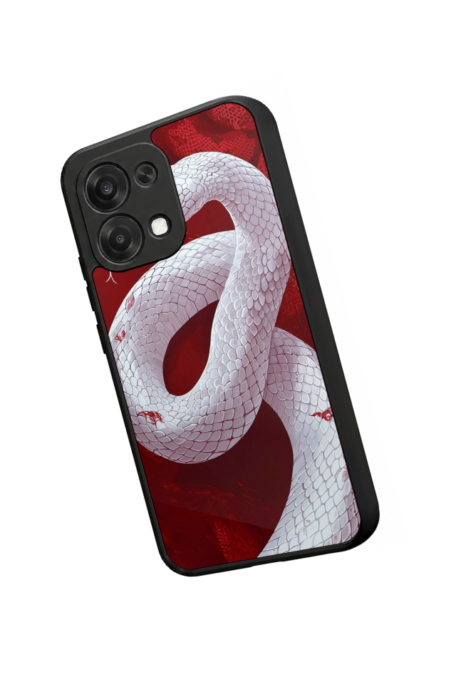 Oppo A6 Pro Uyumlu Yılan Tasarımlı Glossy Premium Kılıf