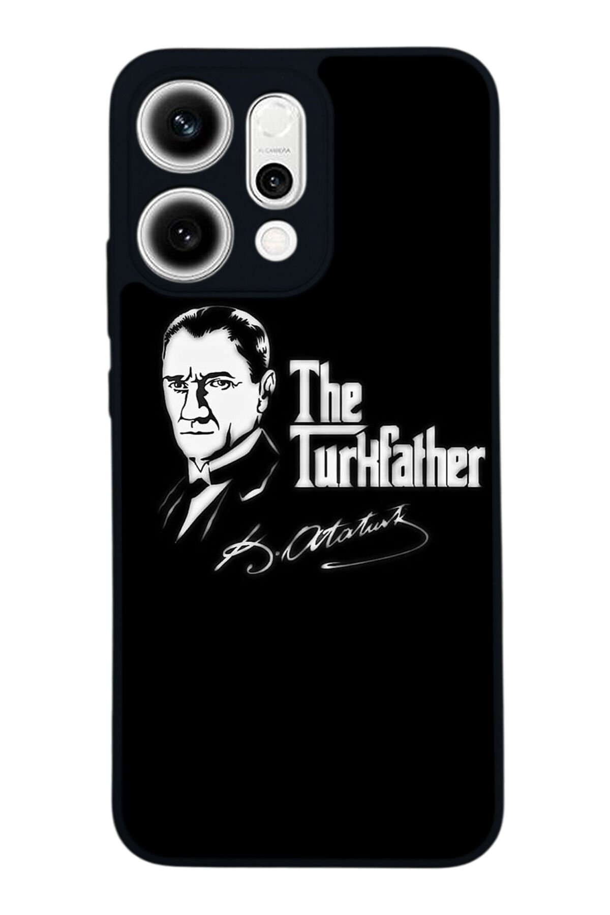 Oppo Reno 14 Uyumlu Mustafa Kemal Ataturk Tasarımlı Glossy Premium Kılıf