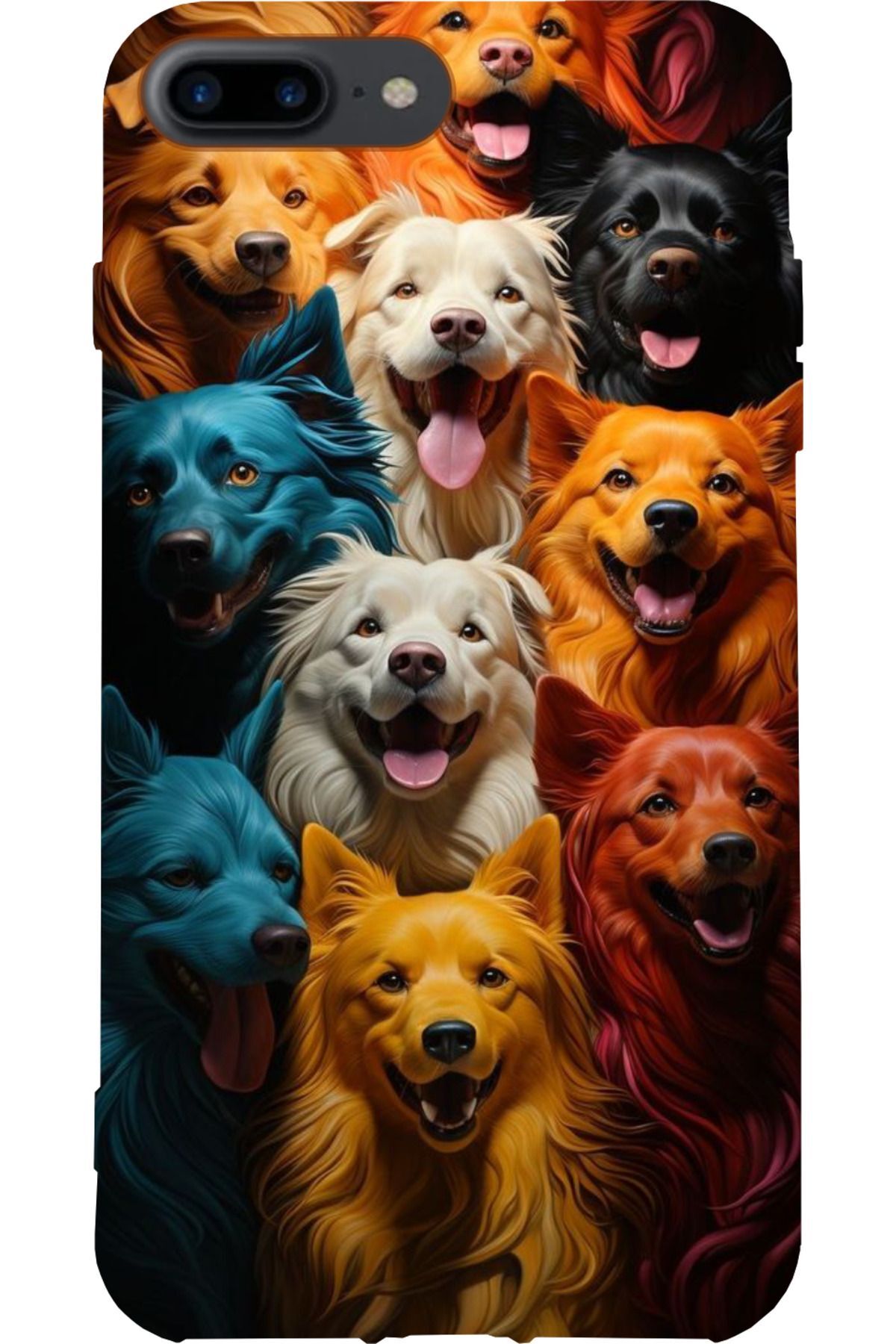 Apple iPhone 7 Plus Siyah Silikon Kılıf Çiziklere ve Darbelere Karşı Koruma