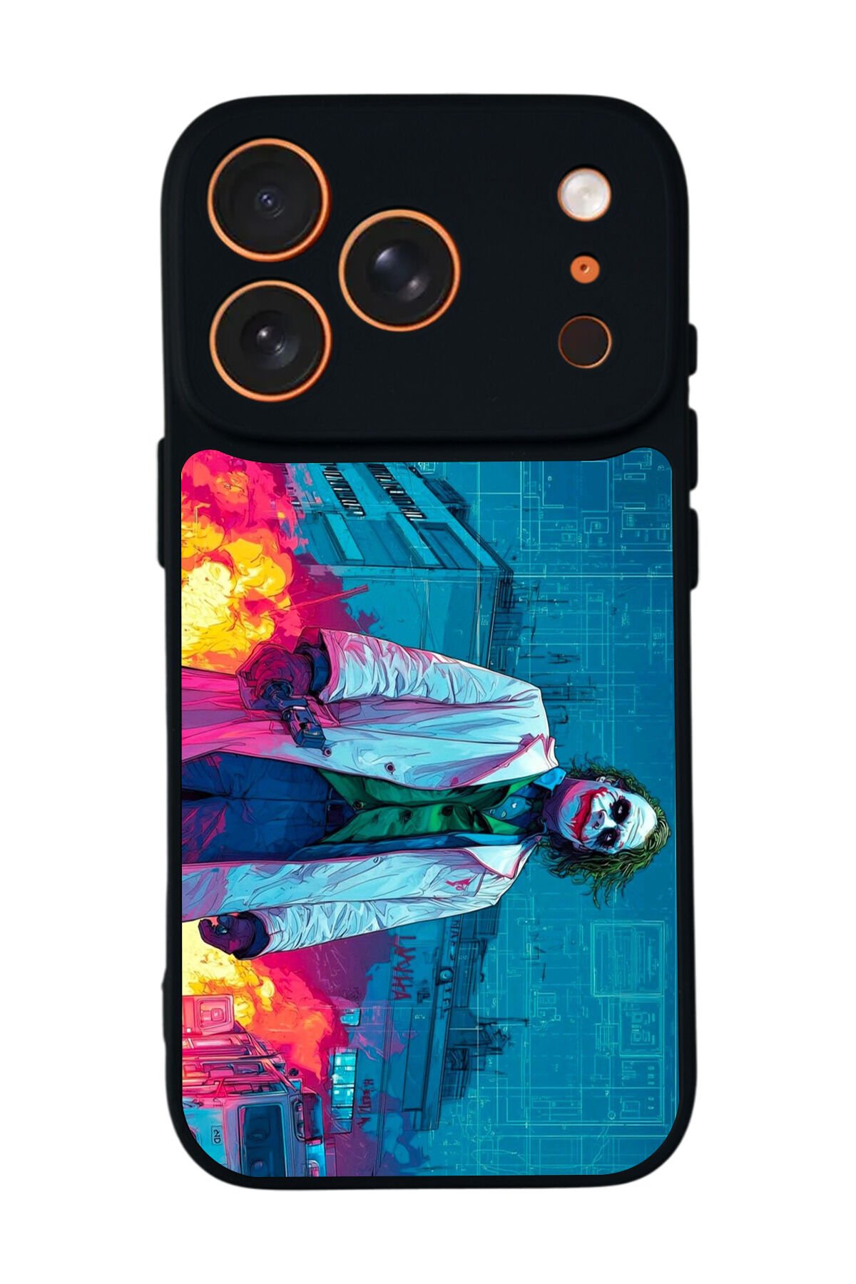 iPhone 17 Pro Max Uyumlu Joker Tasarımlı Glossy Premium Kılıf