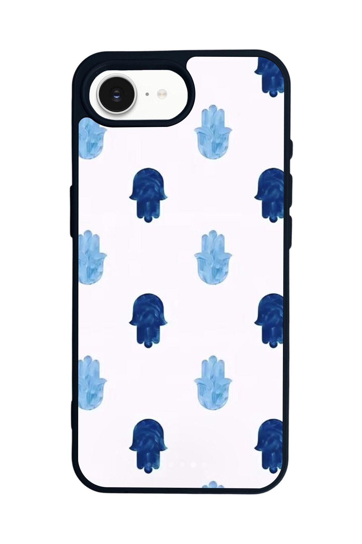 iPhone 16E Uyumlu Nazar Tasarımlı Glossy Premium Kılıf