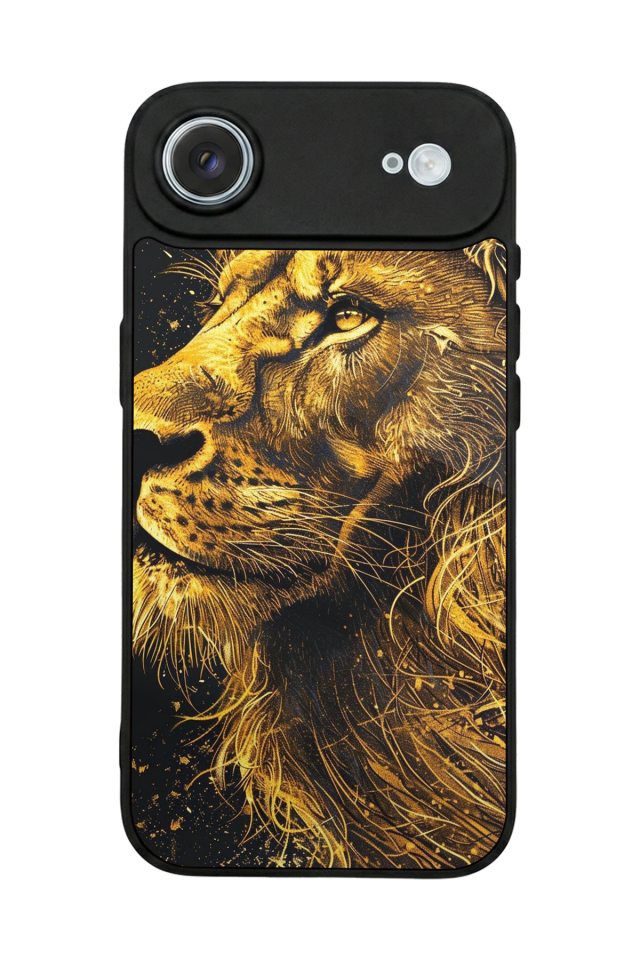 iPhone 17 Air Uyumlu Aslan Tasarımlı Glossy Premium Kılıf