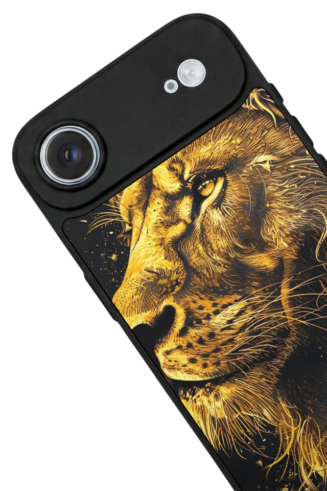 iPhone 17 Air Uyumlu Aslan Tasarımlı Glossy Premium Kılıf