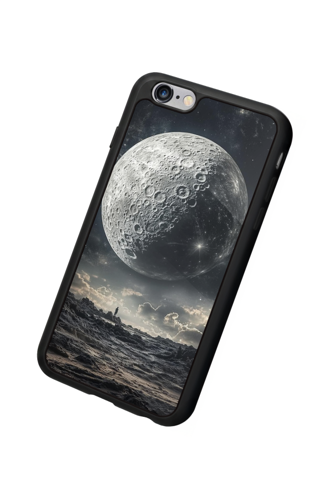 iPhone 6 Plus Uyumlu Ay Tasarımlı Glossy Premium Kılıf