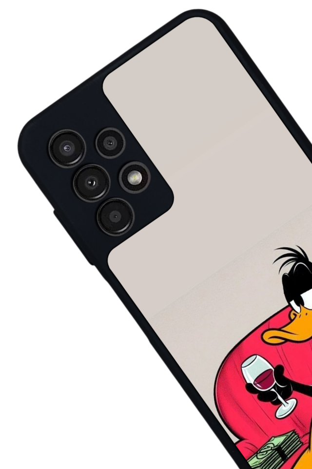Samsung Galaxy A13 Uyumlu Daffy duck Tasarımlı Glossy Premium Kılıf
