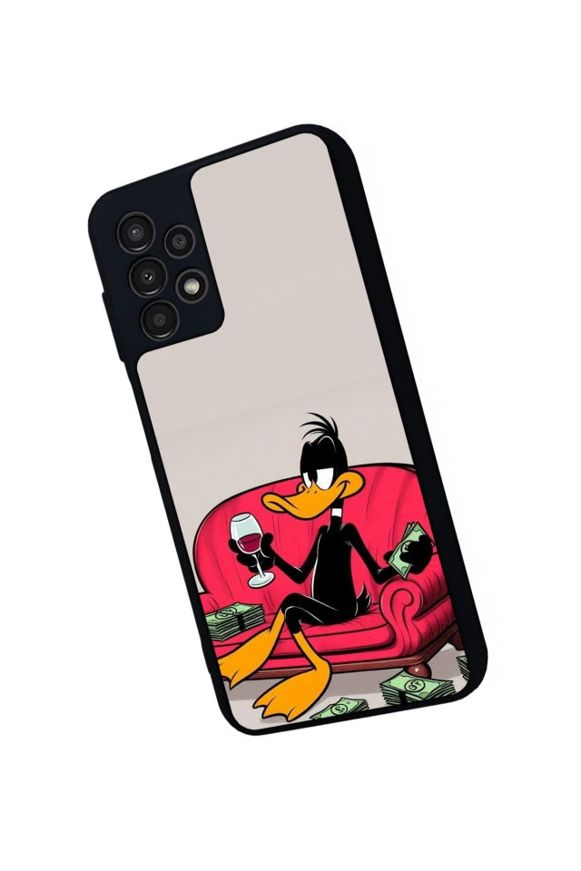Samsung Galaxy A13 Uyumlu Daffy duck Tasarımlı Glossy Premium Kılıf