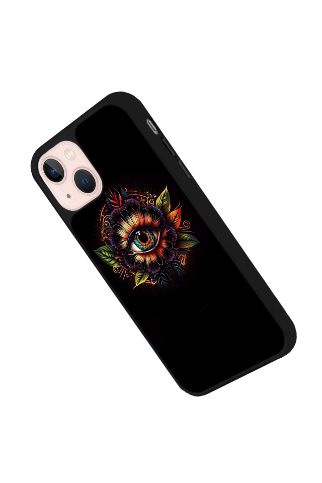 iPhone 13 Mini Uyumlu Göz Tasarımlı Glossy Premium Kılıf