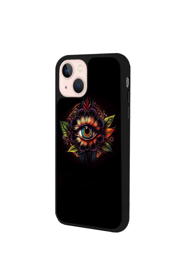 iPhone 13 Mini Uyumlu Göz Tasarımlı Glossy Premium Kılıf